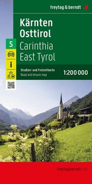 Straßen-und Freizeitkarte Kärnten Osttirol