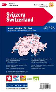 Schweiz Velokarte Radreisekarte