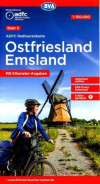 Radtourenkarte Ostfriesland Emsland