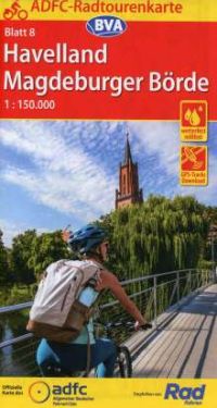 Radtourenkarte Havelland Magdeburger Börde