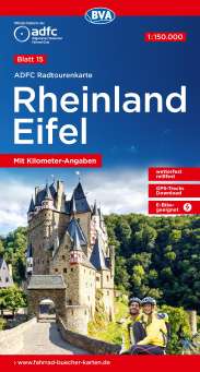 Radtourenkarte Rheinland Eifel Erft
