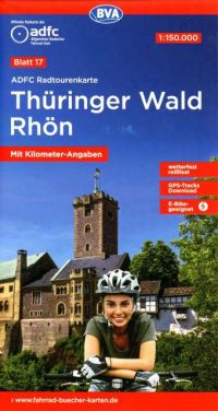 Radtourenkarte Thüringer Wald Rhön