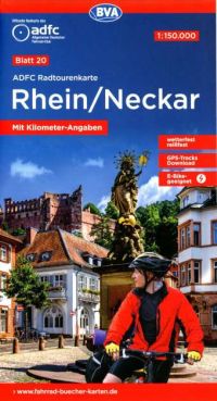 Radtourenkarte Rhein Neckar