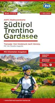 Radkarte Südtirol Trentino Gardasee
