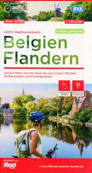 Radtourenkarte Belgien Flandern