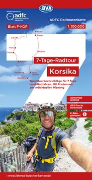 Radtourenkarte Korsika