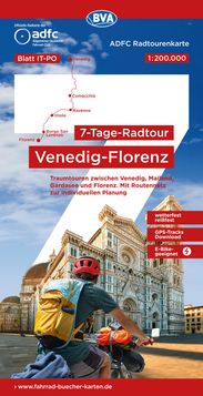 Radtourenkarte Venedig-Florenz