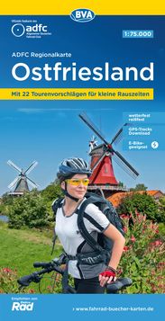 Radkarte Ostfriesland mit allen Ostfriesischen Inseln