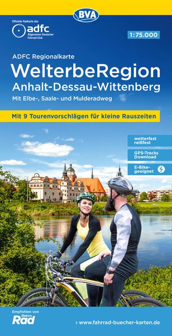 Radkarte Welterberegion Anhalt - Dessau - Wittenberg