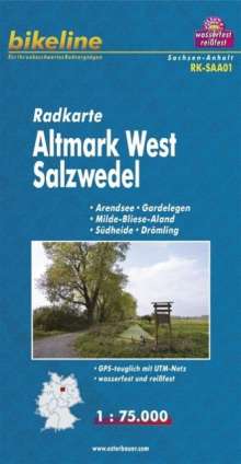 Bikeline Radkarte Altmark West Sachsen-Anhalt
