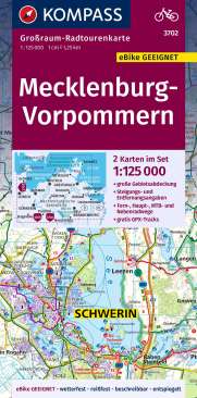 Kompass Radkarte Grossraumkarte Schleswig-Holstein