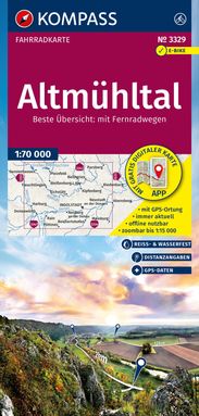Kompass Fahrradkart Altmühltal