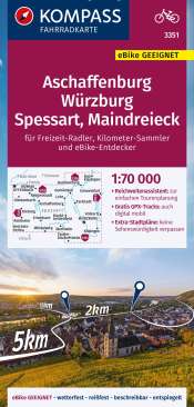 Kompasskarte Aschaffenburg Würzburg Spessart Maindreieck