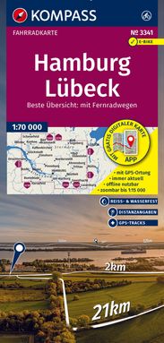 Fahrradkarte Hamburg-Lübeck