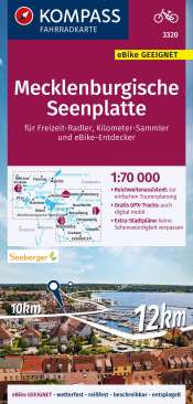 Kompass Radkarte Mecklenburgische Seenplatte
