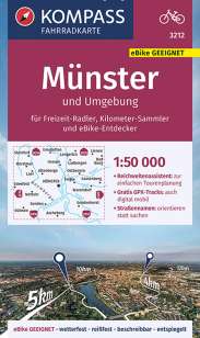 Kompass Radkarte Münster und Umgebung