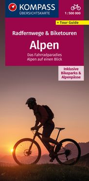 Kompass Radfernwege & Biketouren Alpen
