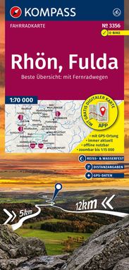 Kompass Radkarte Rhön Fulda