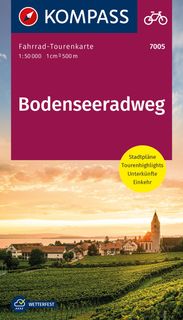 Kompass Fahrrad Tourenkarte Bodenseeradweg