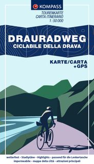 Kompass Fahrradkarte Drau-Radweg