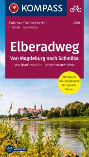 Kompass radkarte Elberadweg von Magdeburg nach Schmilka