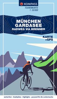 Radkarte München Gardasee via Brenner