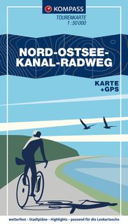 Kompass Fahrradkarte Nord-Ostsee-Kanal-Radweg