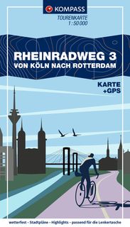 Kompass Radkarte Rheinradweg von Köln nach Rotterdam