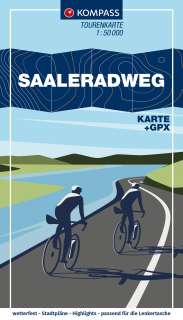 Kompass Radtourenkarte Saaleradweg