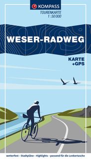 Kompass radtourenkarte weserradweg