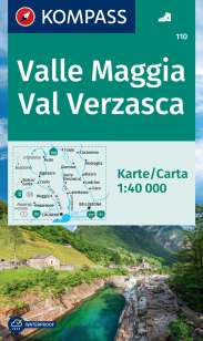 Kompass Wander- und Radkarte Valle Maggia Val Verzasca