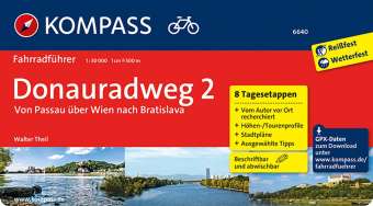 Kompass Donauadweg von Passau über Wien  nach Bratislava
