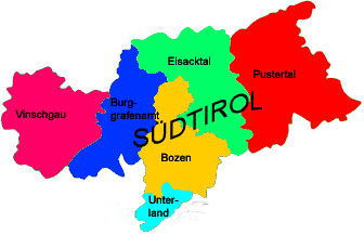 Karte Südtirol